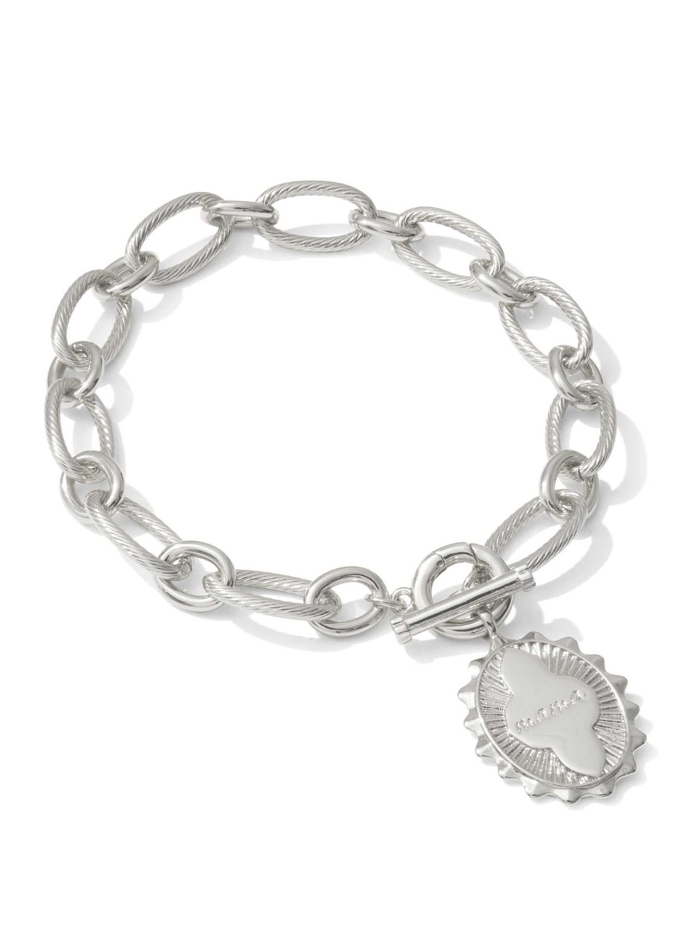 Kendra Scott Mama Silver Link and Chain Bracelet
